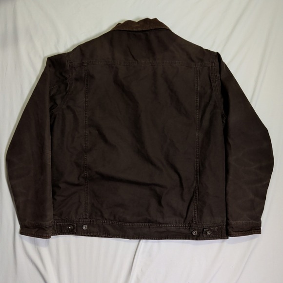 Vintage Woolrich Barn Jacket Mens Size XL Sherpa Lined Canvas Chore Coat Barn - Picture 2 of 11